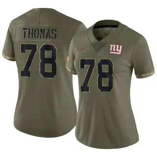 Nike New York Giants #78 Andrew Thomas Red Women's Stitched NFL Limited  Inverted Legend Jersey