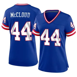 Women's Nike Nick McCloud Royal New York Giants Game Player Jersey