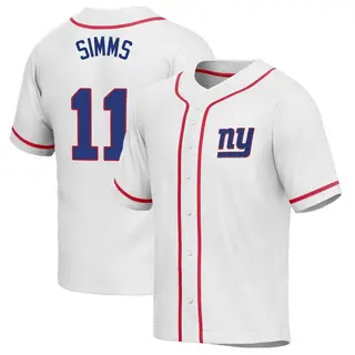 Limited Men's Phil Simms White Jersey - #11 Football New York